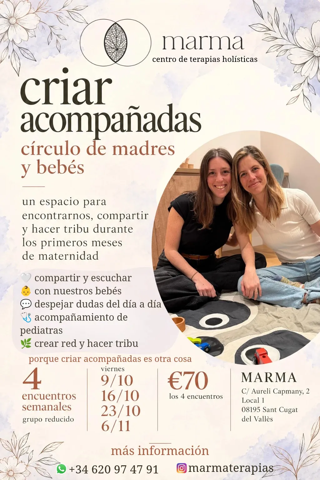 Criar acompañadas: círculo de madres y bebés en MARMA